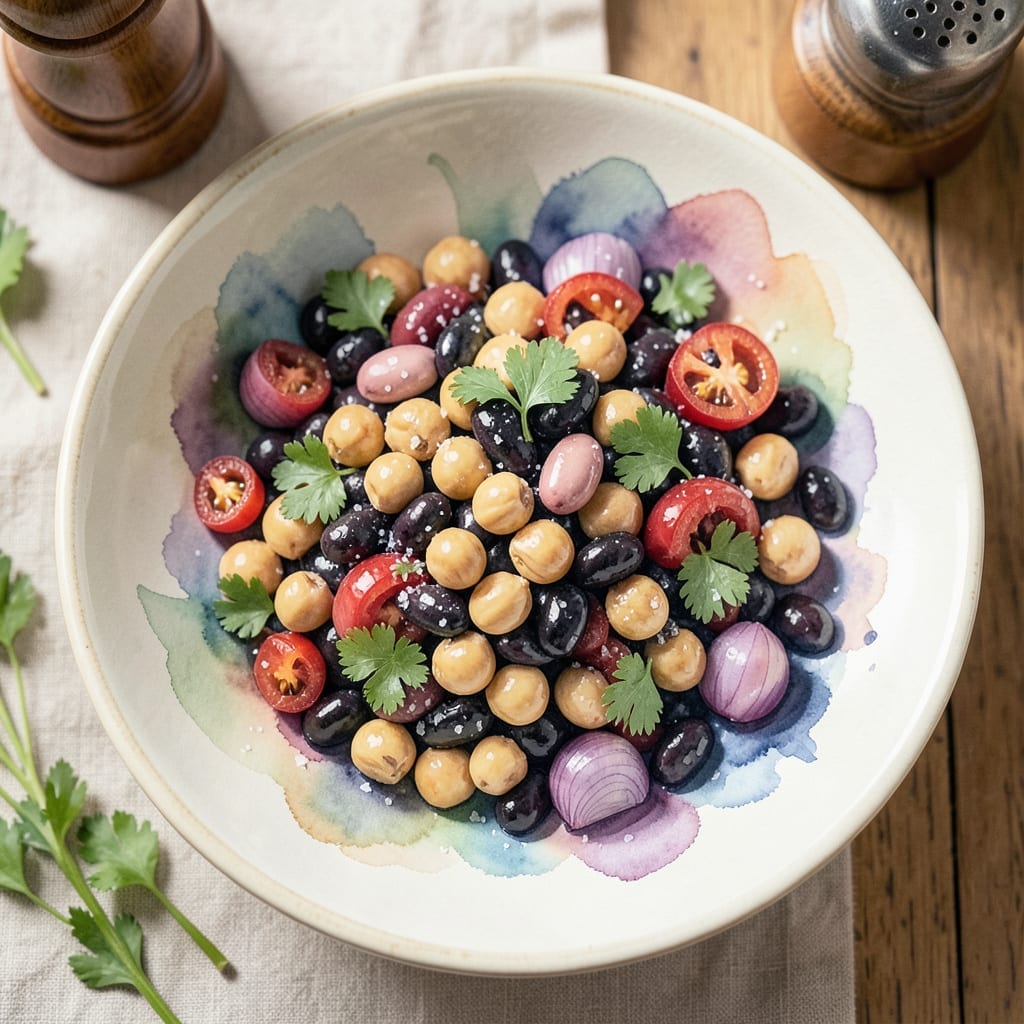 Dense Bean Salad Recipe Violet Cooks: Hearty Protein-Packed Medley