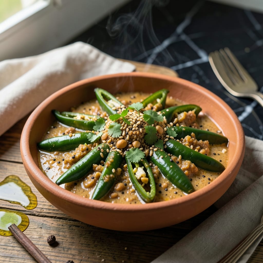 Mirchi Ka Salan Recipe Vismai Food: Hyderabadi Spice With Peanut Sesame Gravy