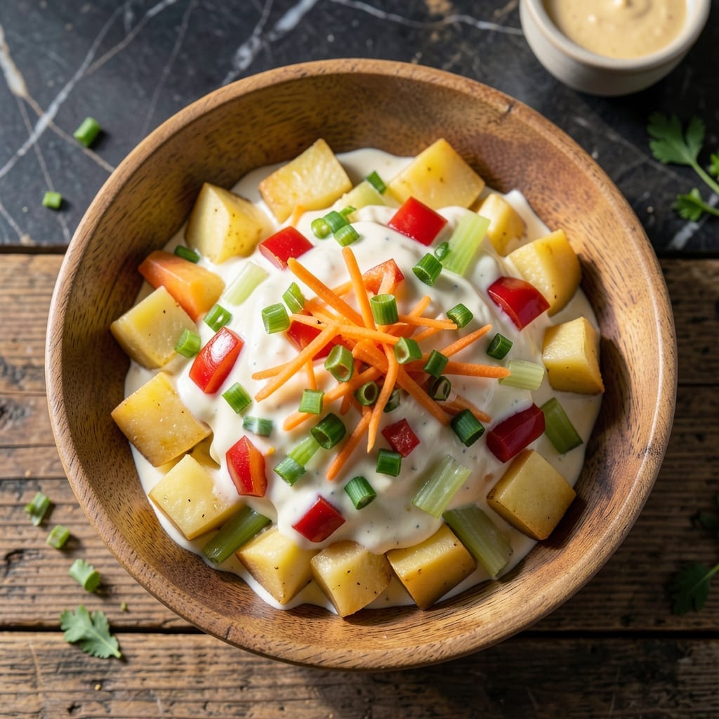 Jamaican Potato Salad Recipe With Mayonnaise: Island Spice Creamy Crunch