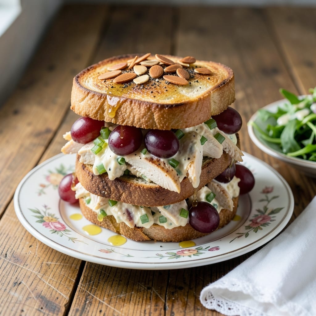 Chicken Salad Sandwich Recipe With Grapes And Almonds