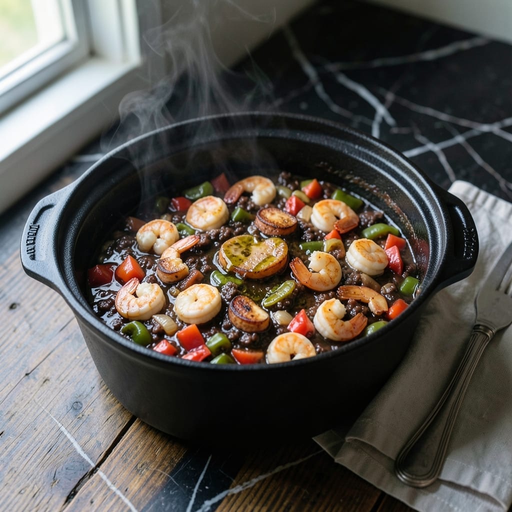 Gumbo Recipe Slow Cooker Shrimp: Rich Roux and Plump Prawns Simmered to Perfection