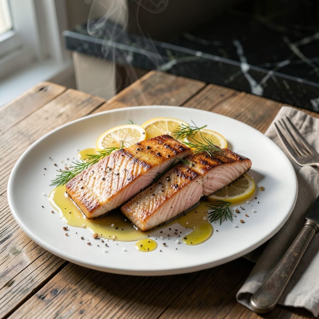 Norwegian Salmon Recipe Pan Fried: Crispy Skin and Flaky Flesh