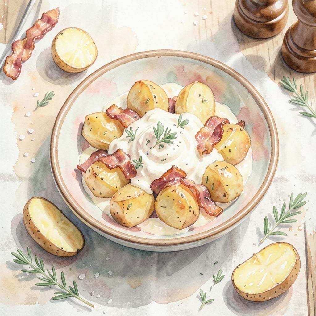 Baked Potato Salad Recipe With Bacon: Smoky Crunch in Every Forkful