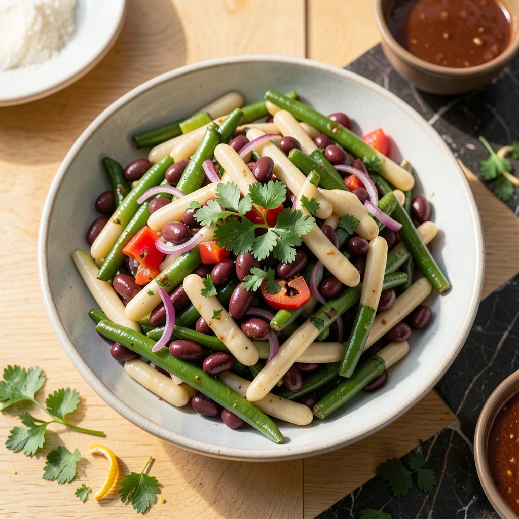 3 Bean Salad Recipe Wax Beans: Zesty Vinegar-Marinated Medley 3 Bean Salad Recipe Wax Beans: Zesty Vinegar-Marinated Medley