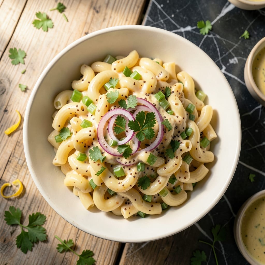 Macaroni Salad Recipe With Mustard: Zesty Tang With Crunchy Bite