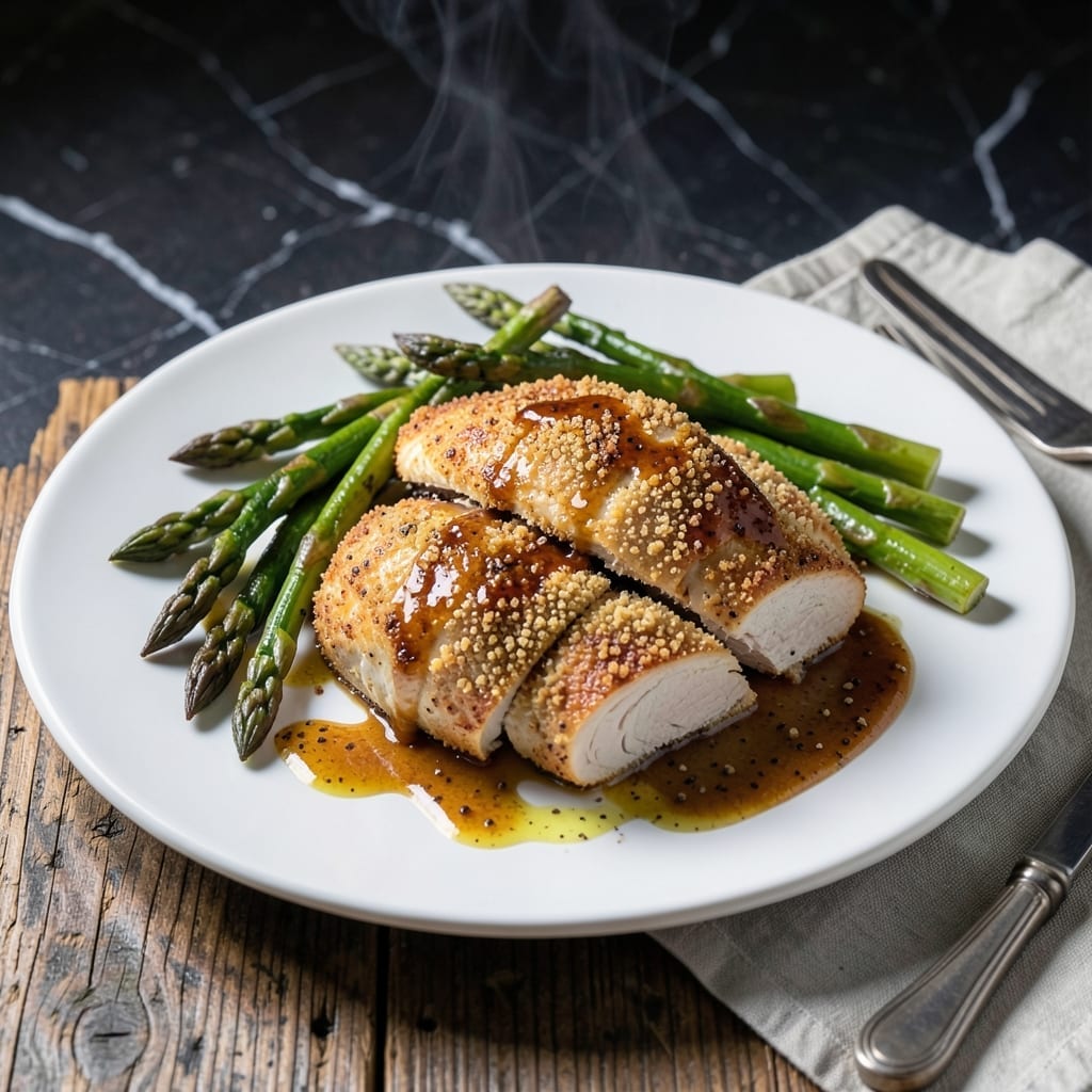 Mustard Chicken Breast Recipe Baked: Zesty Crust with Moist Centers
