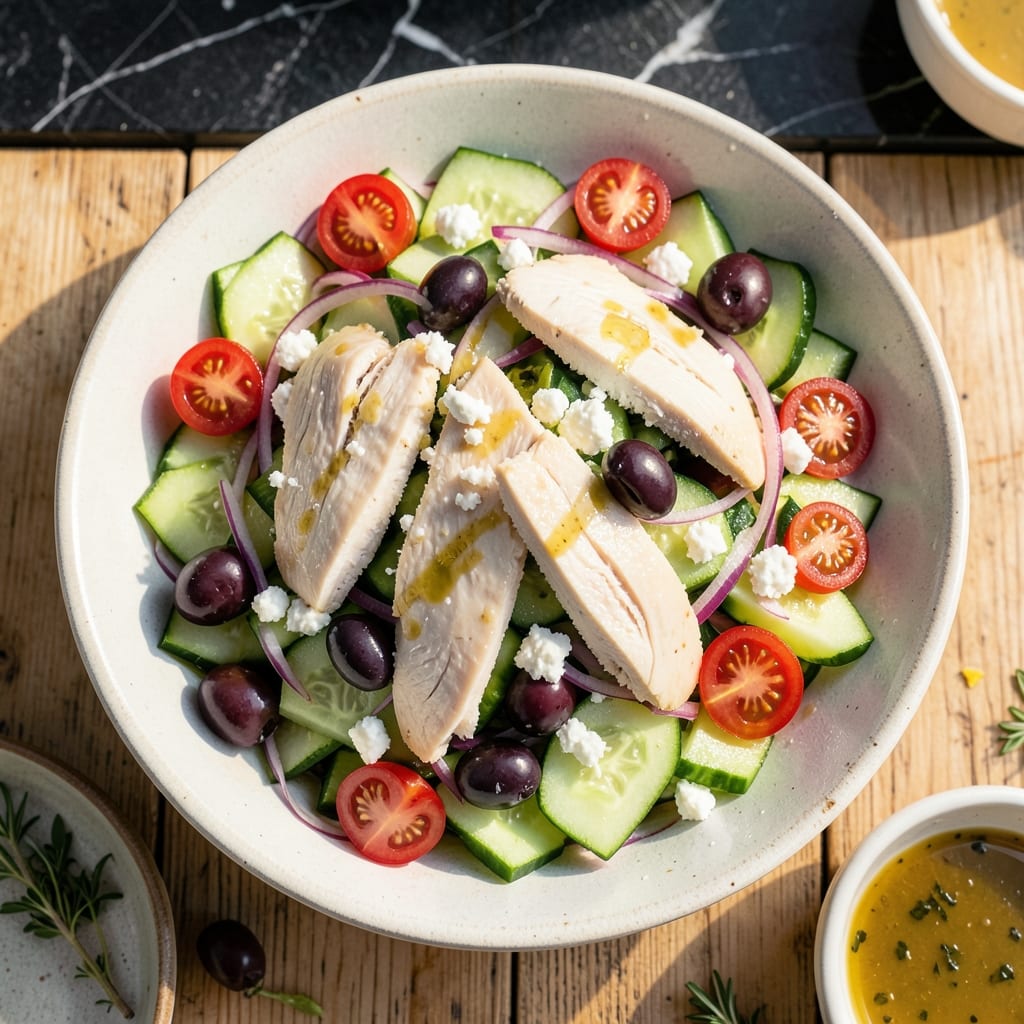 Chicken Salad Recipe Greek: Mediterranean Freshness With Feta and Olives