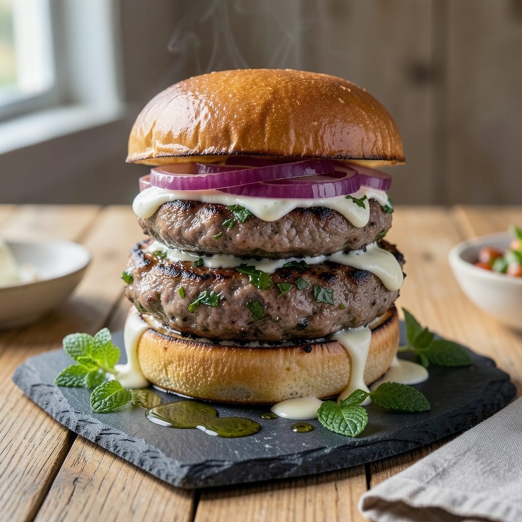Lamb Burger Recipe Jamie Oliver: Mediterranean Herb-Infused Patties