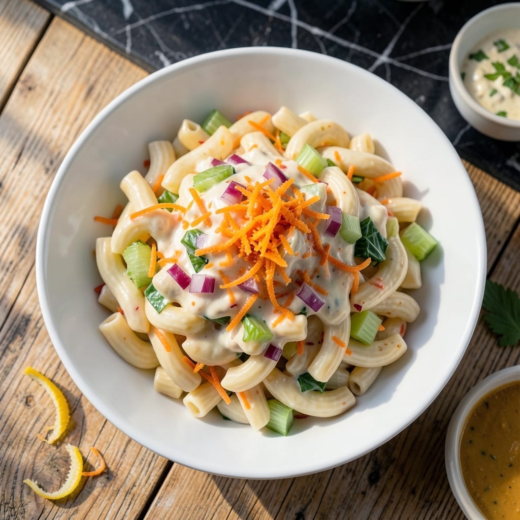 Hawaiian Mac Salad Recipe Mo Bettahs: Island-Style Creamy Crunch With Sweet Carrots Hawaiian Mac Salad Recipe Mo Bettahs: Island-Style Creamy Crunch With Sweet Carrots