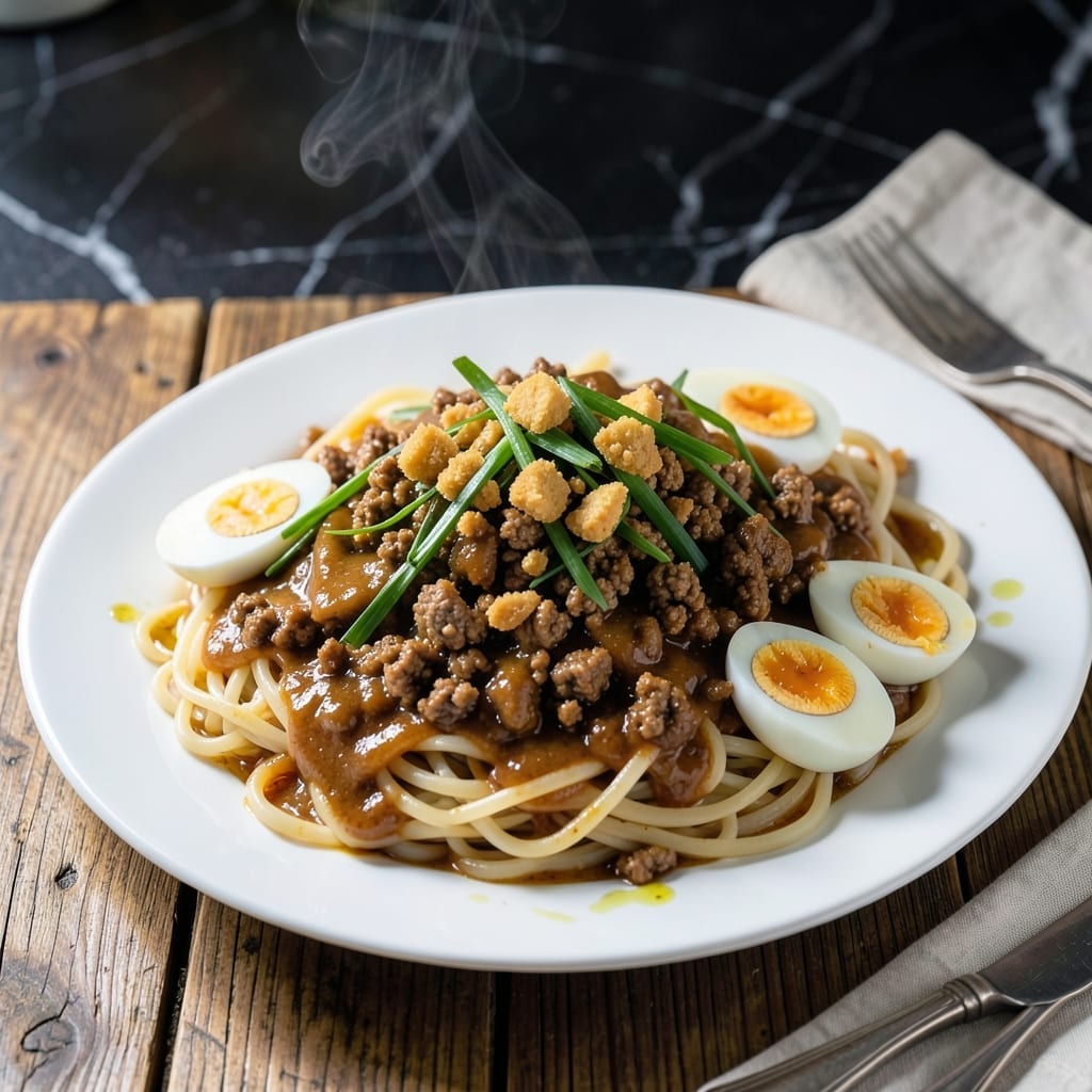 Palabok Recipe With Ground Pork: Filipino Noodle Delight With Savory Toppings