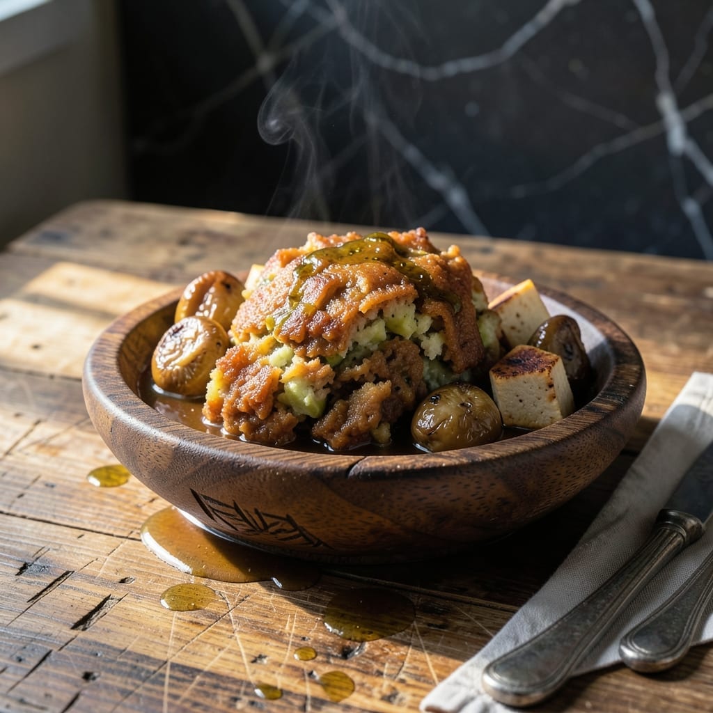 Mofongo Recipe Without Pork: Puerto Rican Plantain Mash With Garlic Crisp