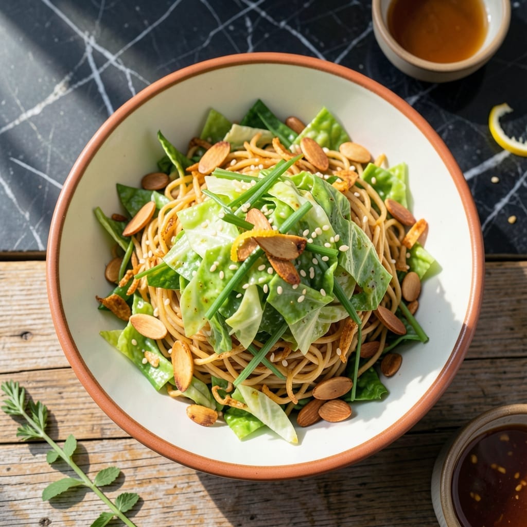 Cabbage Crunch Salad Recipe Ramen Noodles: Sesame-Ginger Crunch with Crispy Noodles Cabbage Crunch Salad Recipe Ramen Noodles: Sesame-Ginger Crunch with Crispy Noodles