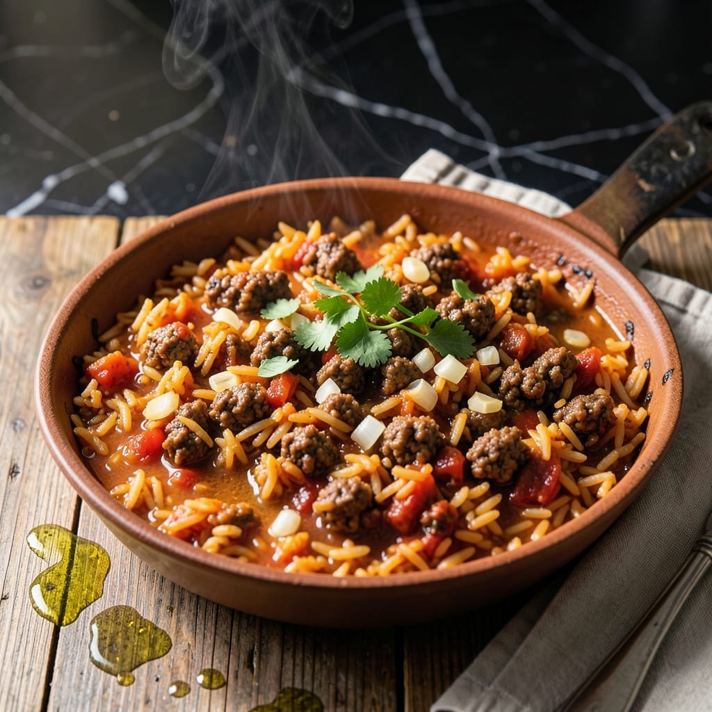 Mexican Rice Recipe With Ground Beef: One-Pot Fiestas in Every Bite