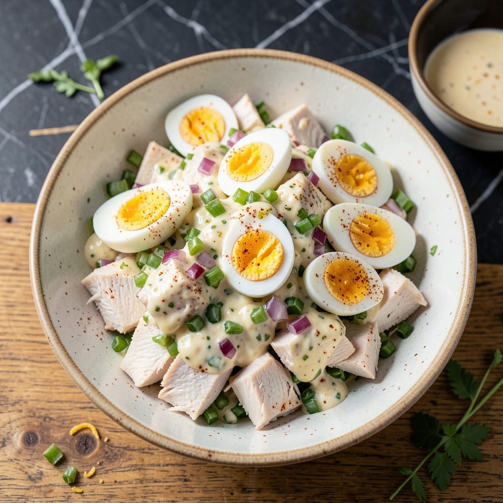 Chicken Salad Recipe With Eggs And Relish: Classic Picnic Crunch with Hard-Boiled Depth