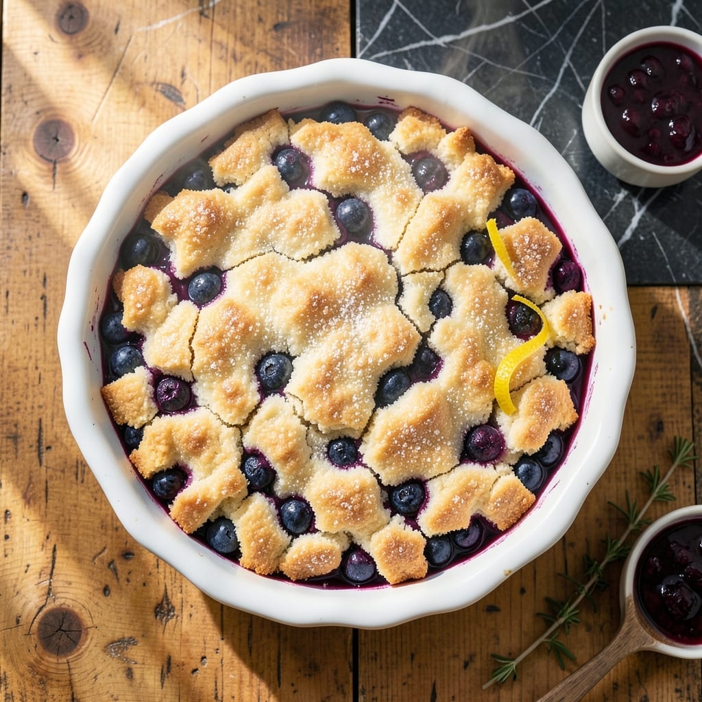 Recipe For Blueberry Cobbler With 3 Ingredients Recipe: Warm Juicy Berries Under Golden Biscuit Topping