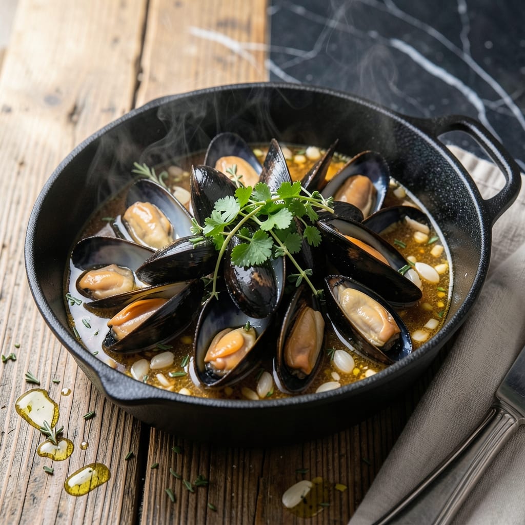 Mussels Recipe Without Wine: Garlic and Herb Broth for Briny Sweetness