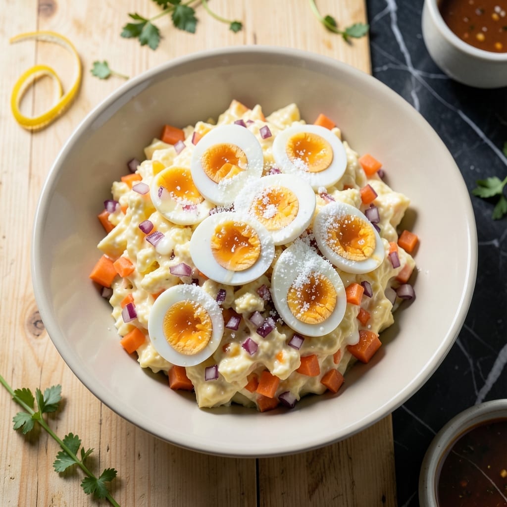 Egg Salad Recipe Filipino Style: Sweet Vinegar Tang With Creamy Crunch