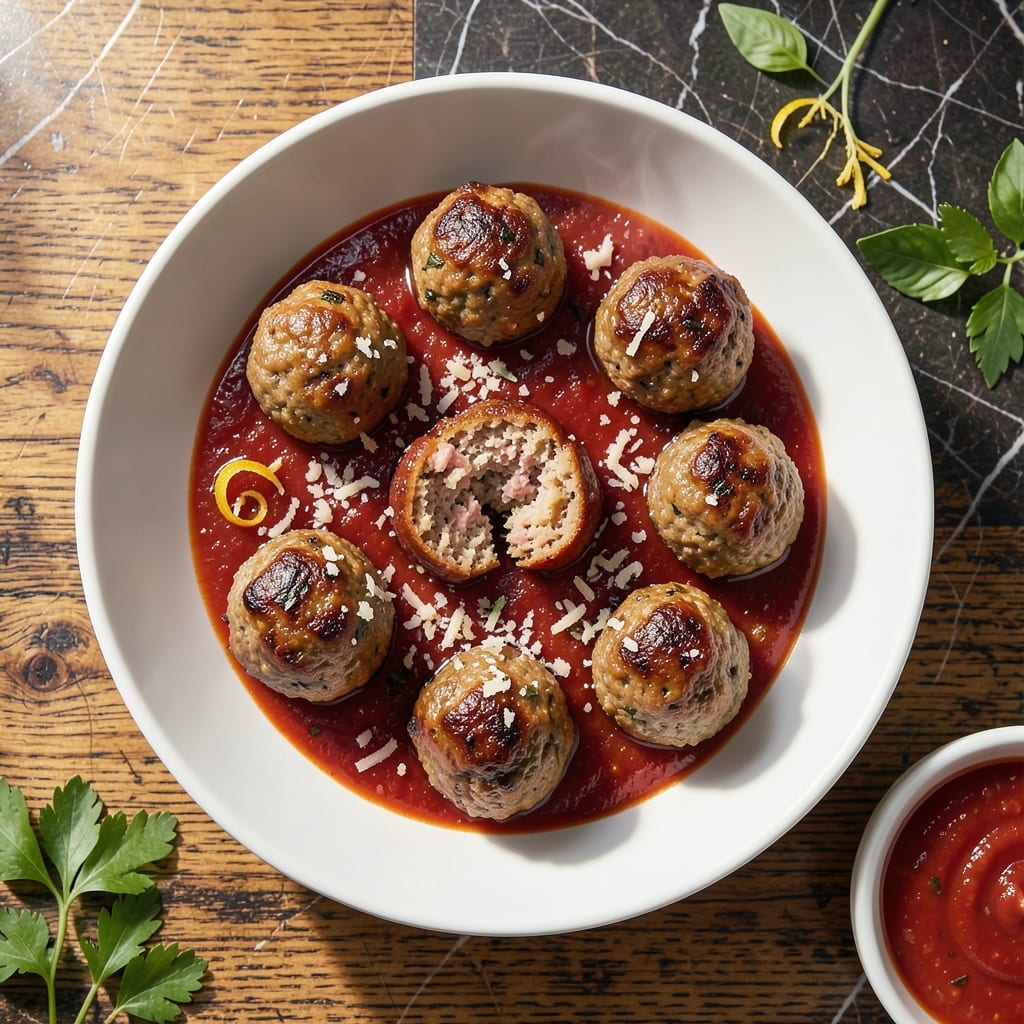 Meatball Recipe With Veal Pork and Ground Beef: Triple-Meat Italian Classic Meatball Recipe With Veal Pork and Ground Beef: Triple-Meat Italian Classic