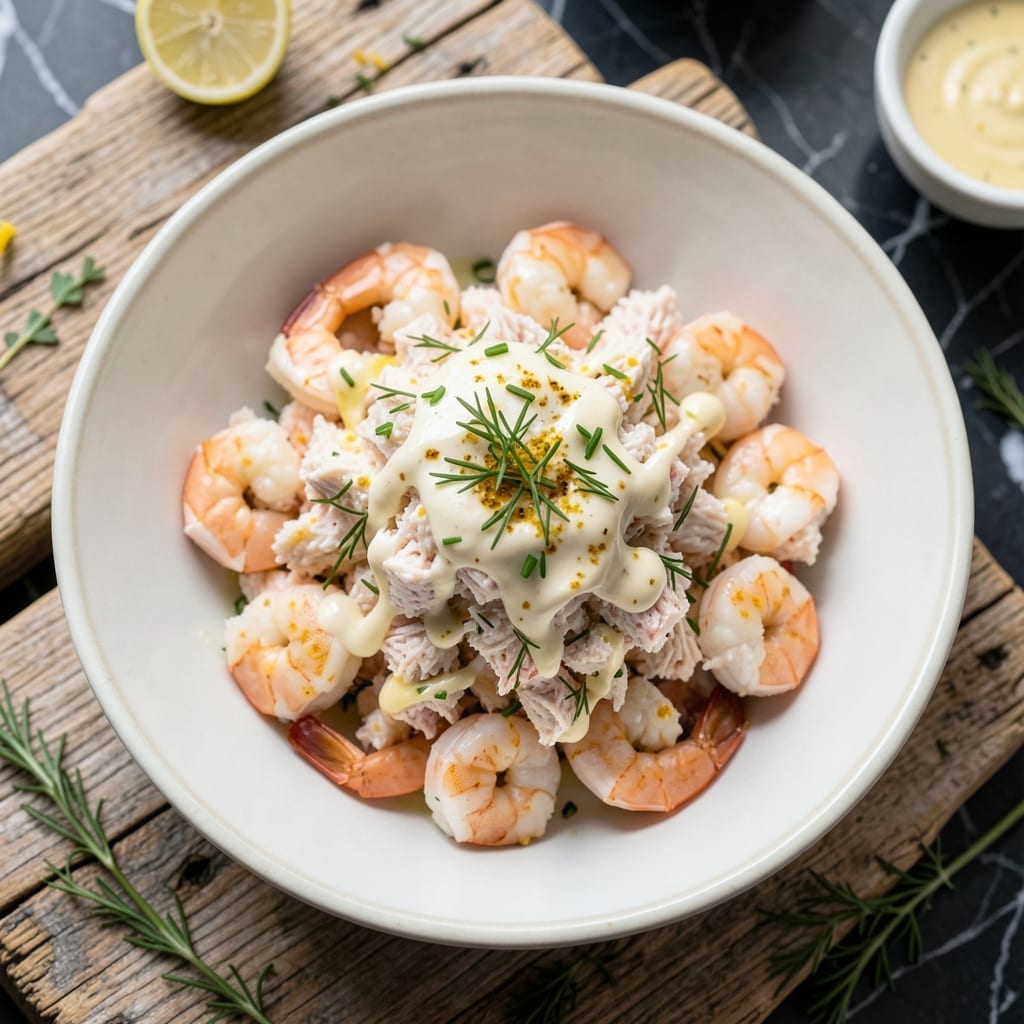 Seafood Salad Recipe Crab And Shrimp: Coastal Flavors in a Light Cream Base
