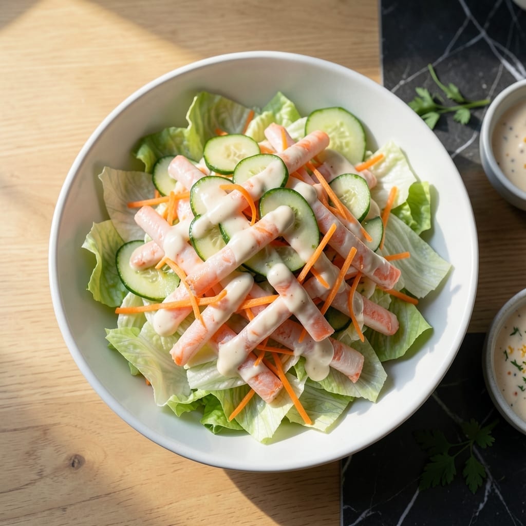 Kani Salad Recipe With Lettuce: Japanese-Inspired Crunch and Creaminess