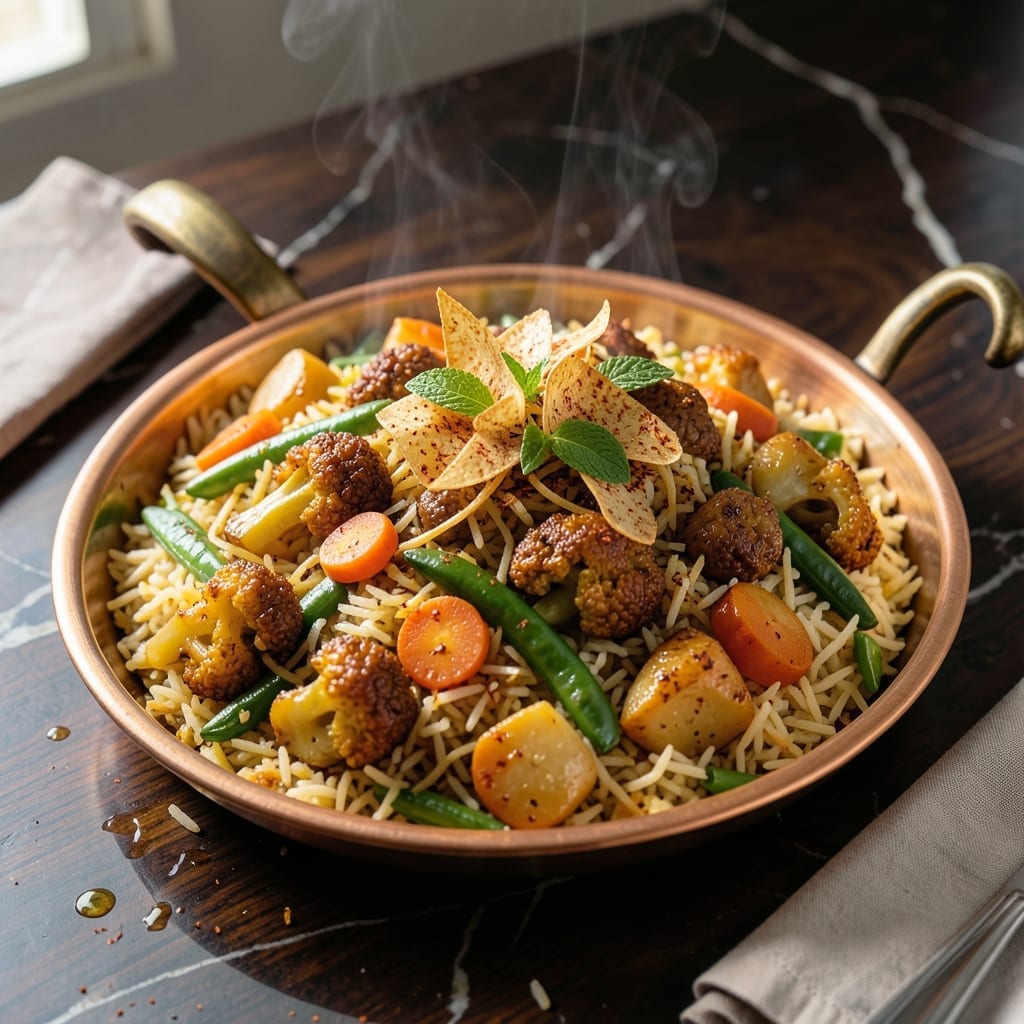 Hyderabadi Veg Biryani Recipe Restaurant Style: Aromatic Basmati With Spiced Layers