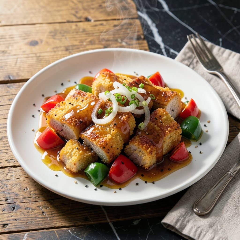 Sweet And Sour Pork Recipe Not Deep Fried: Baked To Crispy Perfection