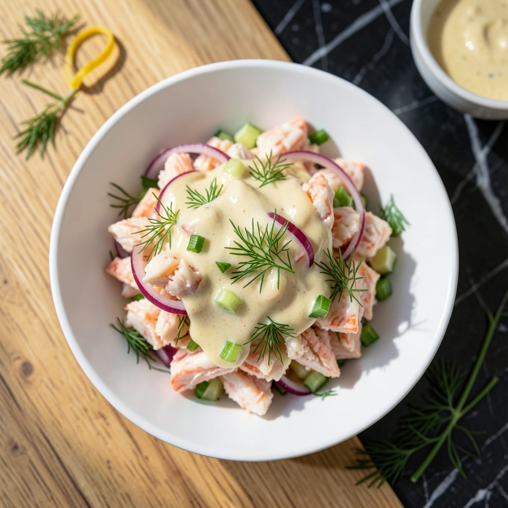 Crab Salad Recipe Natasha's Kitchen: Bright Lemon-Dill Freshness Crab Salad Recipe Natasha's Kitchen: Bright Lemon-Dill Freshness