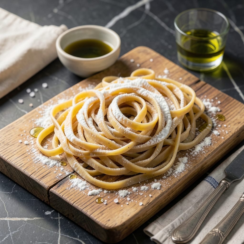 Home Made Pasta Recipe by Hand: Fresh Egg Noodles Without a Machine