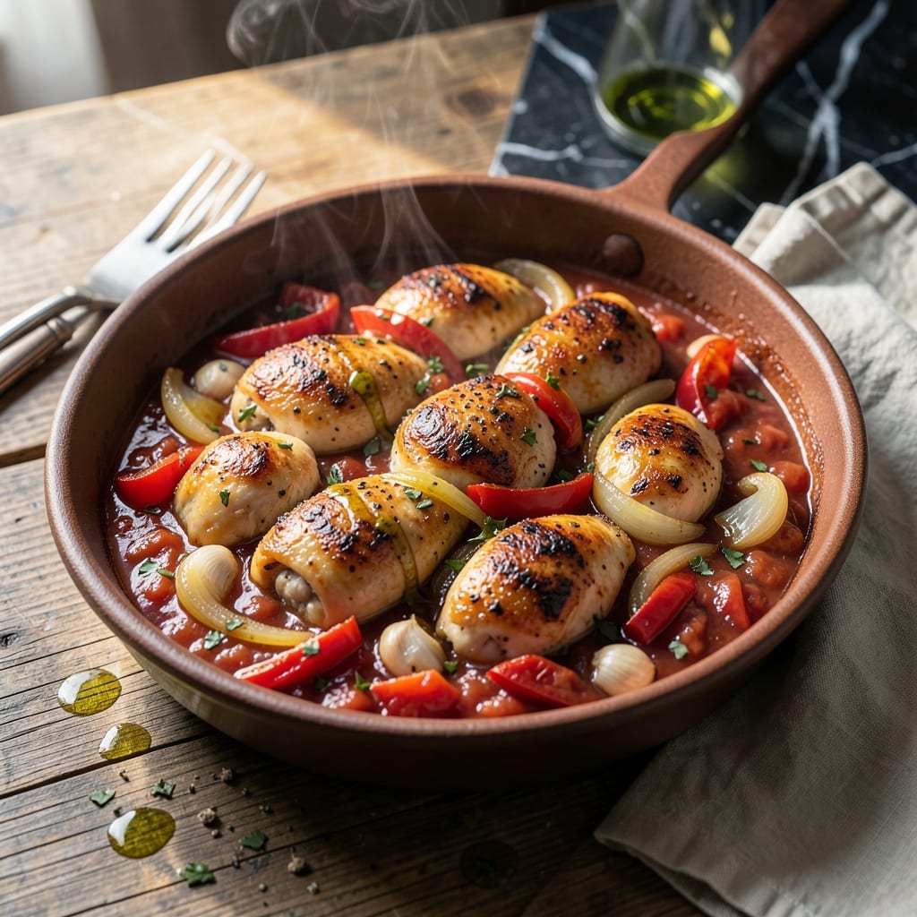 Recipe Chicken Cacciatore Boneless Chicken: Rustic Italian Simmer With Bell Peppers