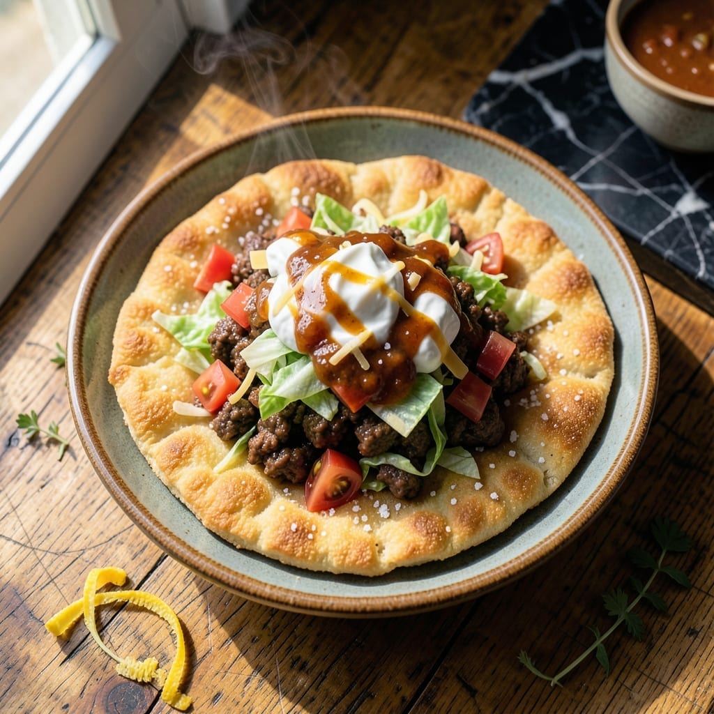 Navajo Tacos Recipe Easy: Fry Bread Base With Bold Southwestern Flavors Navajo Tacos Recipe Easy: Fry Bread Base With Bold Southwestern Flavors