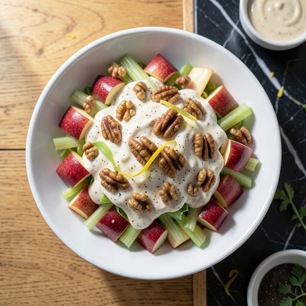Recipe for Waldorf Salad With Apples and Walnuts: Classic Creamy Crunch With a Twist