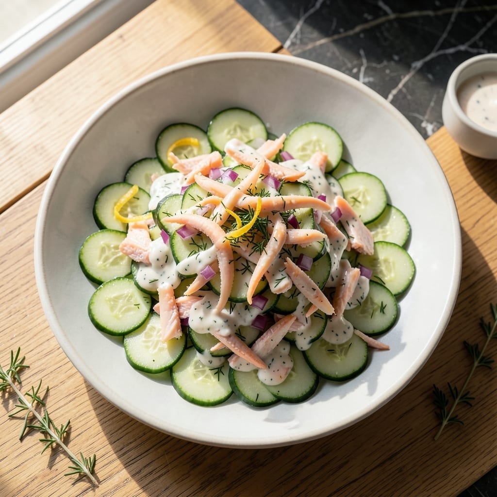 Cucumber Salad Recipe With Imitation Crab Meat: Crisp Coolness With Seafood Flair Cucumber Salad Recipe With Imitation Crab Meat: Crisp Coolness With Seafood Flair