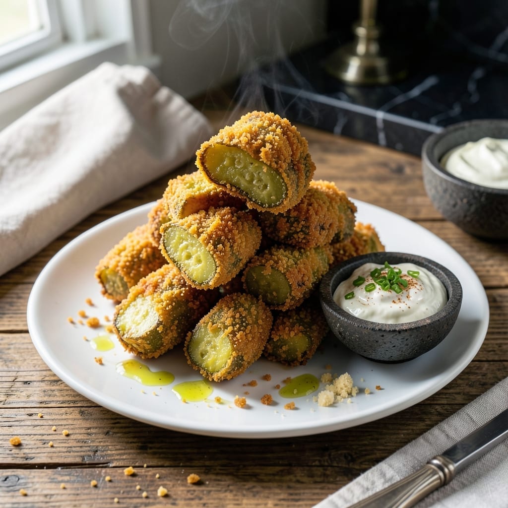 Fried Pickle Recipe Panko: Double-Breaded Crunch in Every Bite