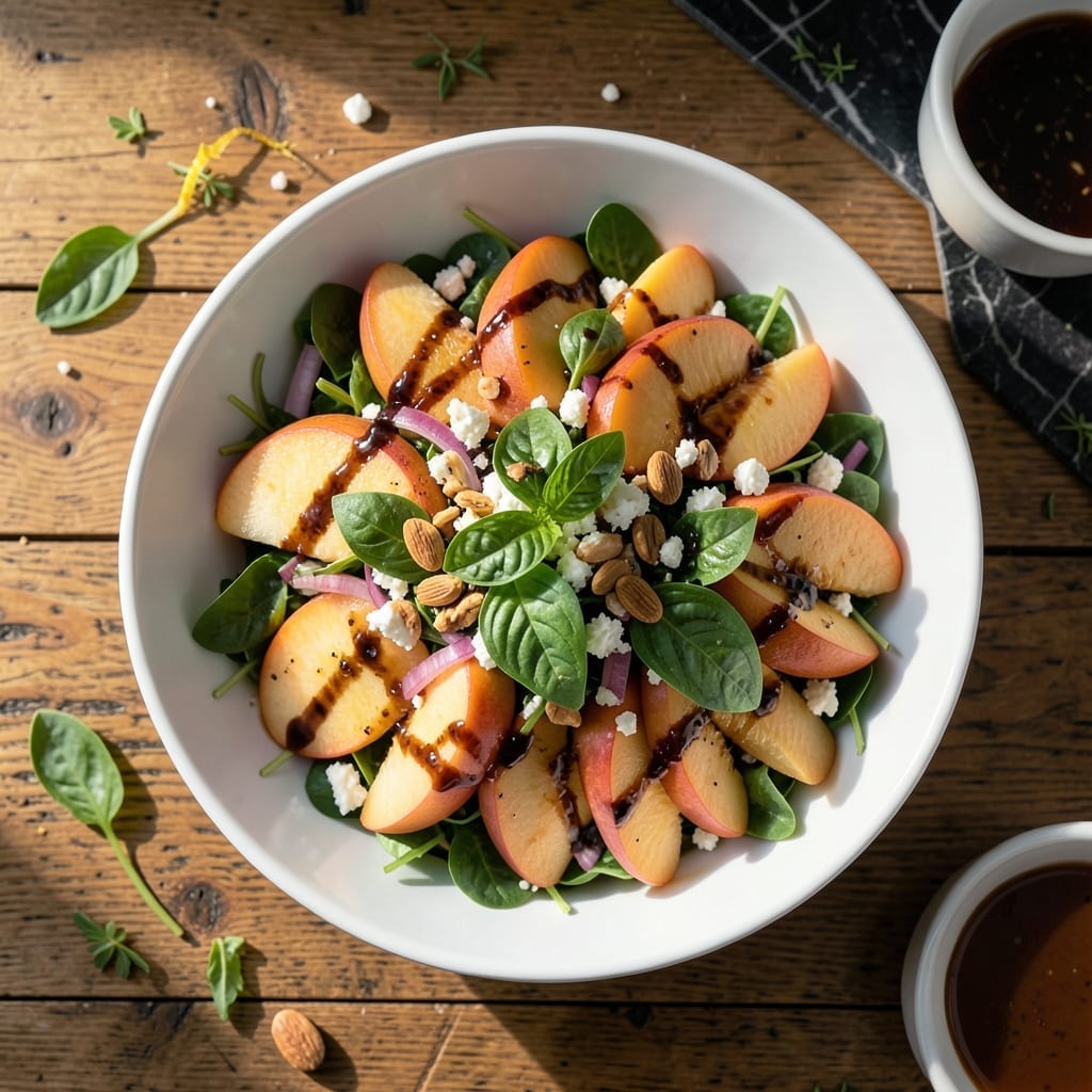Fresh Peach Salad Recipe With Basil: Summer Sweetness Meets Herbal Freshness Fresh Peach Salad Recipe With Basil: Summer Sweetness Meets Herbal Freshness