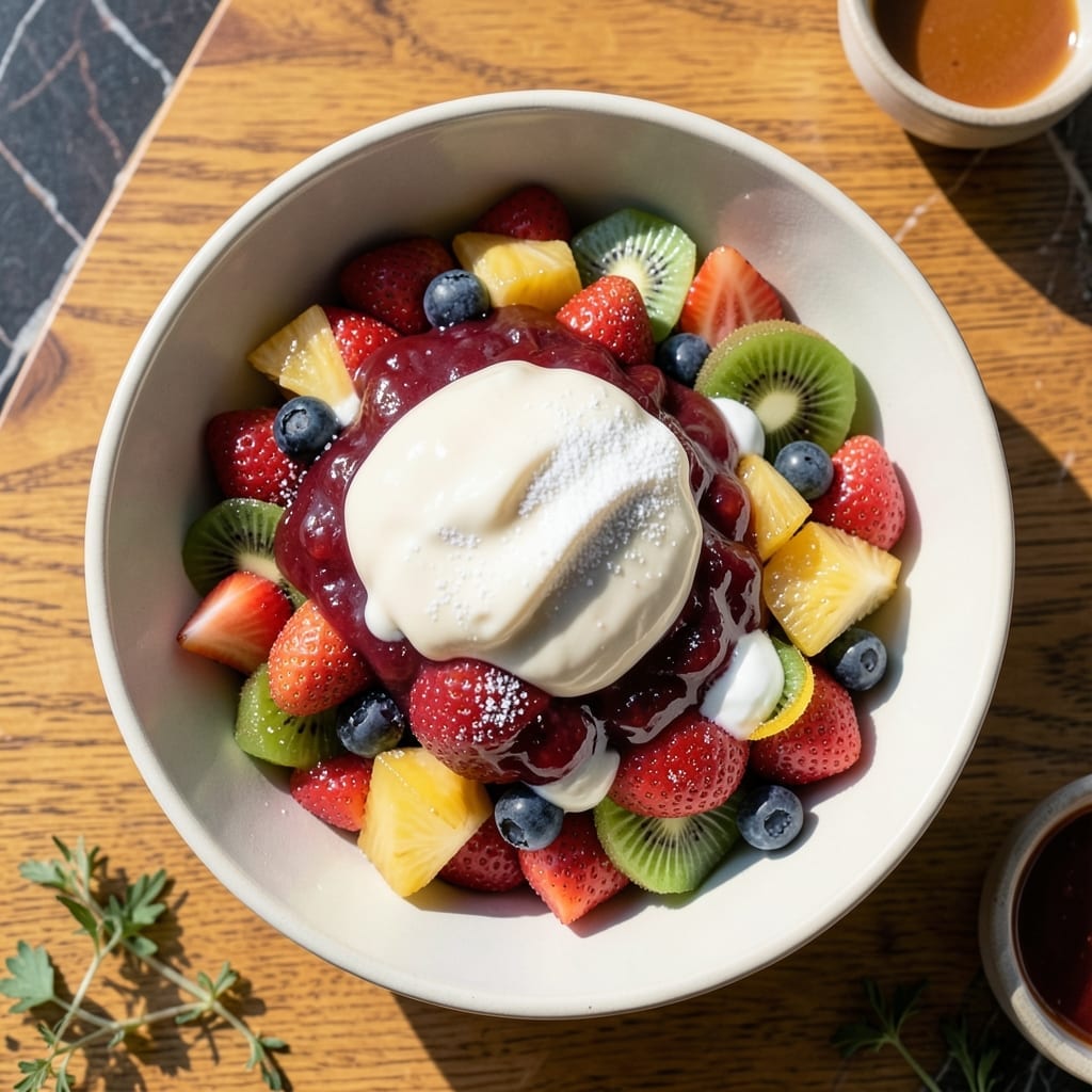 Fruit Salad Recipe With Pie Filling: Sweet Thickened Dressing for Fresh Fruit