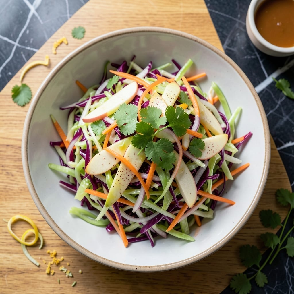 Apple Coleslaw Recipe No Mayo: Crunchy Vinegar-Slathered Freshness