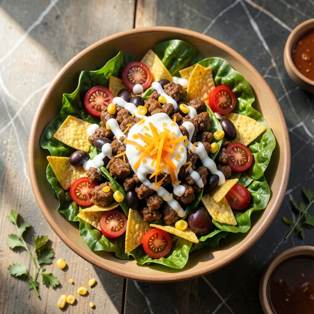 Taco Salad Recipe: Tex-Mex Crunch in a Bowl