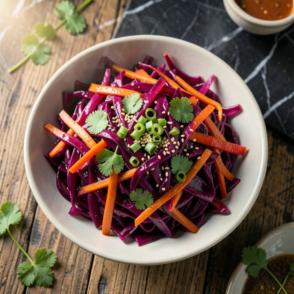 Red Cabbage Salad Recipe Asian: Wok-Tossed Crunch With Sesame Zing Red Cabbage Salad Recipe Asian: Wok-Tossed Crunch With Sesame Zing