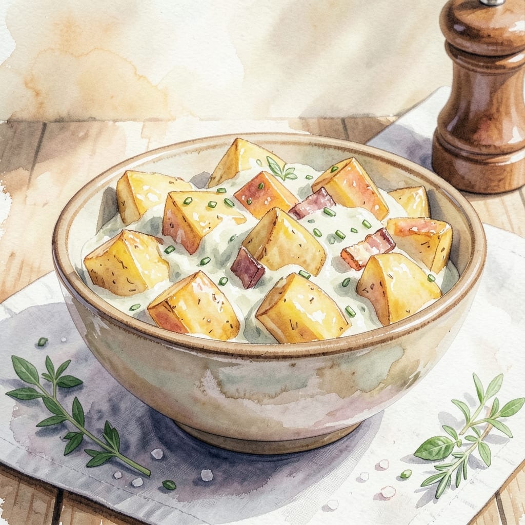 Loaded Baked Potato Salad Recipe With Ranch Dressing: Creamy Ranch-Packed Potato Bites