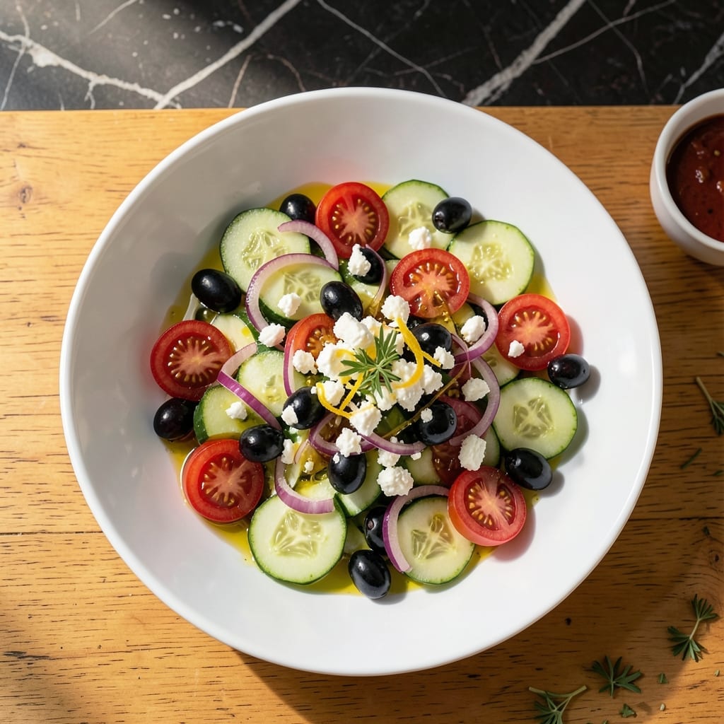 Greek Salad Recipe for Weight Loss: Fresh Mediterranean Crunch With Herbs Greek Salad Recipe for Weight Loss: Fresh Mediterranean Crunch With Herbs