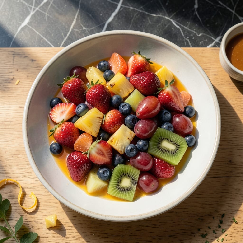 Fresh Fruit Salad Recipe With Orange Juice: Vibrant Medley With Citrus Zing