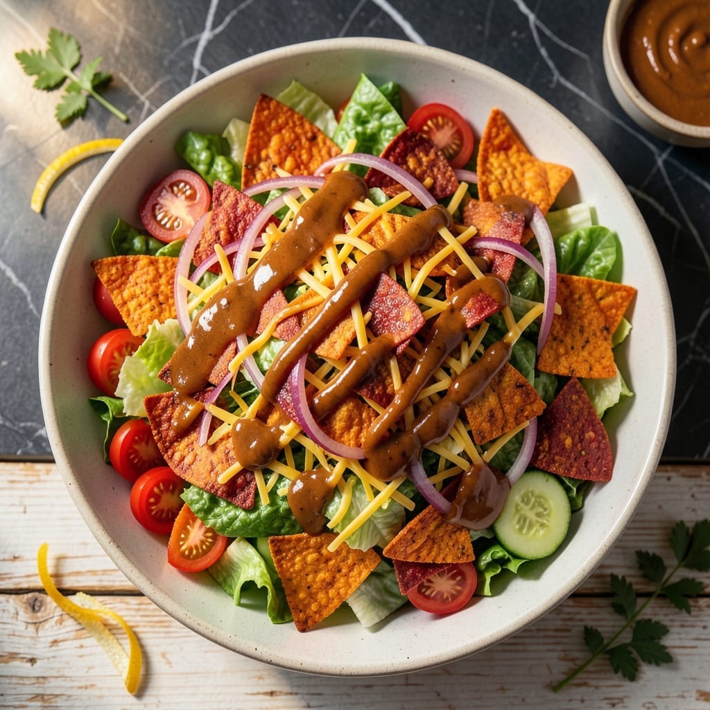 Dorito Salad Recipe With Catalina Dressing: Crunchy Layers With Tangy Appeal