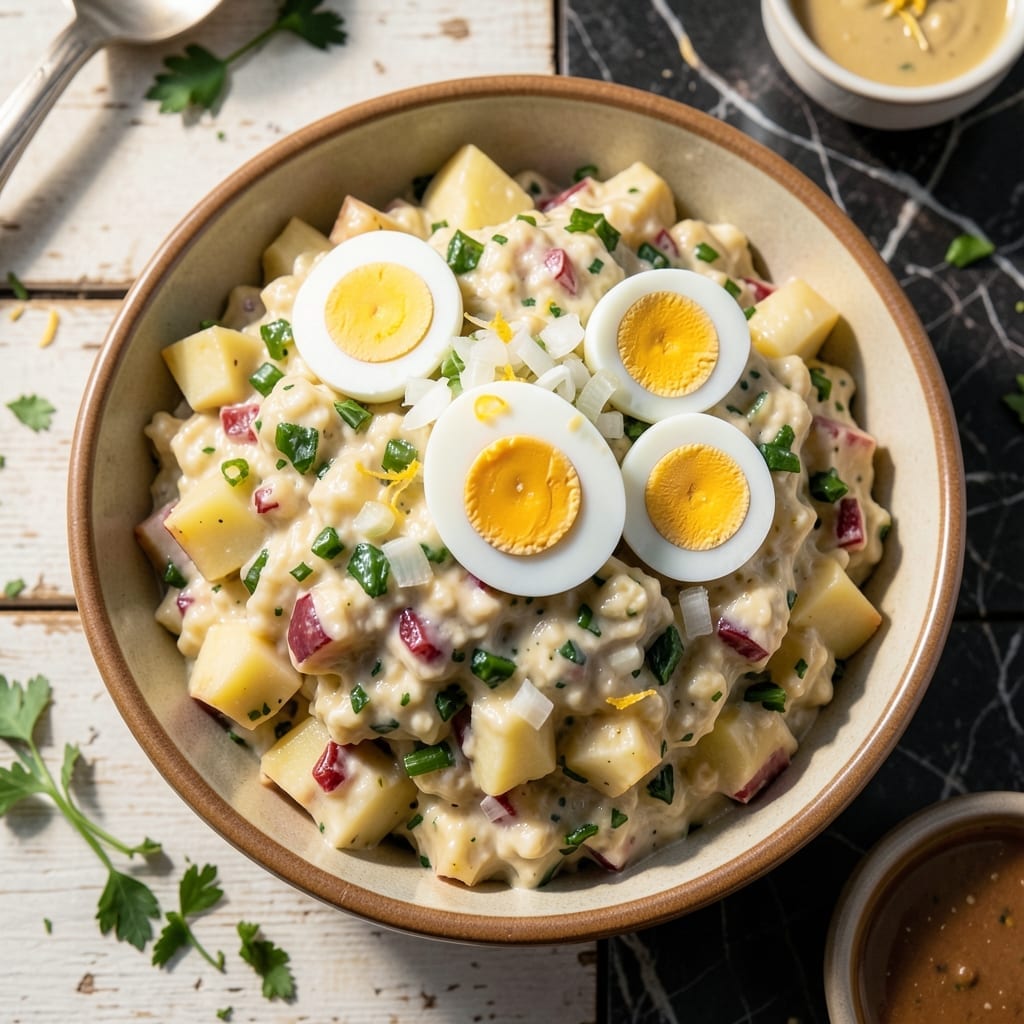 Old Fashioned Southern Potato Salad Recipe With Egg: Creamy Tang With Pickle Relish