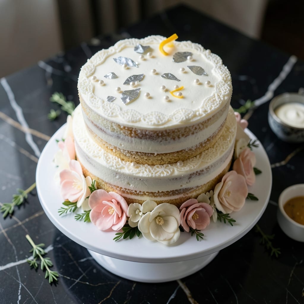 Recipe Girl White Wedding Cake: Elegant Layers of Vanilla and Buttercream