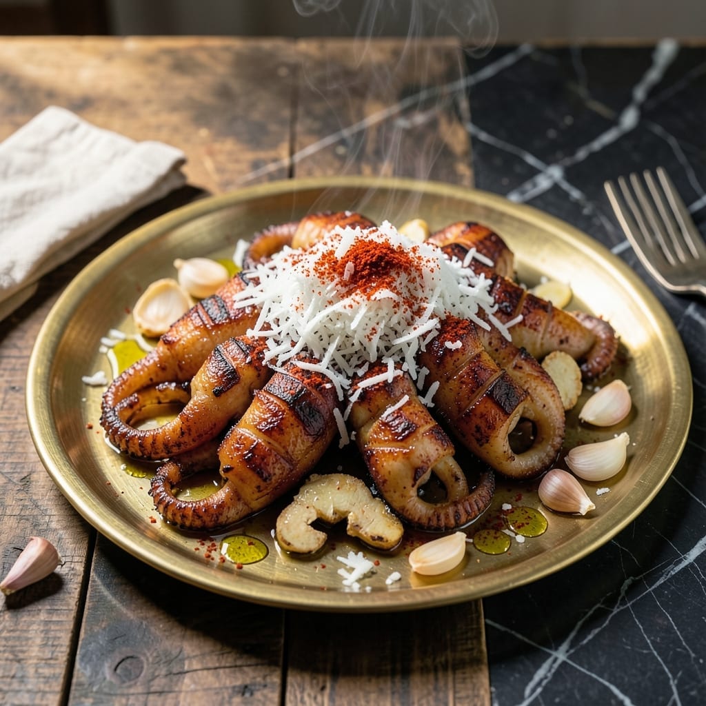 Koonthal Roast Recipe in Malayalam: Spiced Squid Cooked to Perfection