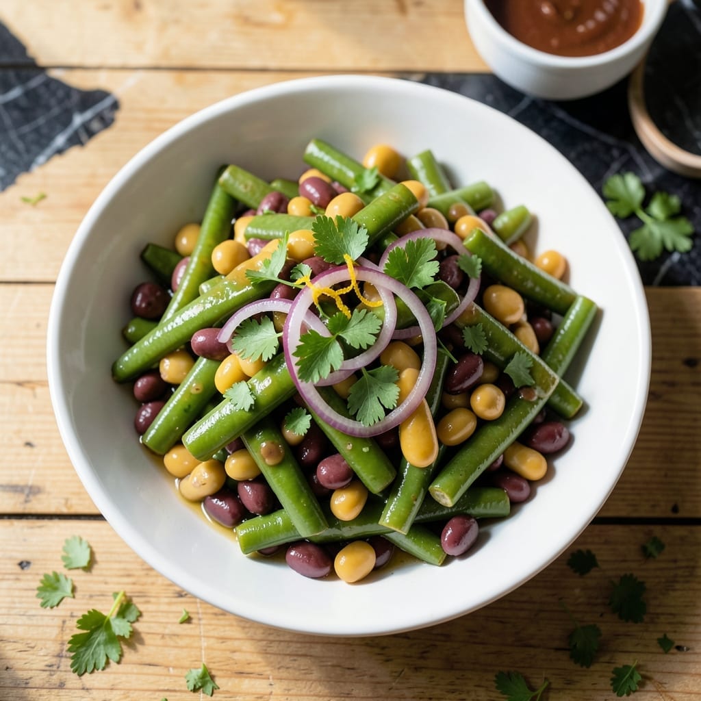 Paula Deen's Three Bean Salad Recipe: Zesty Marinated Crunch