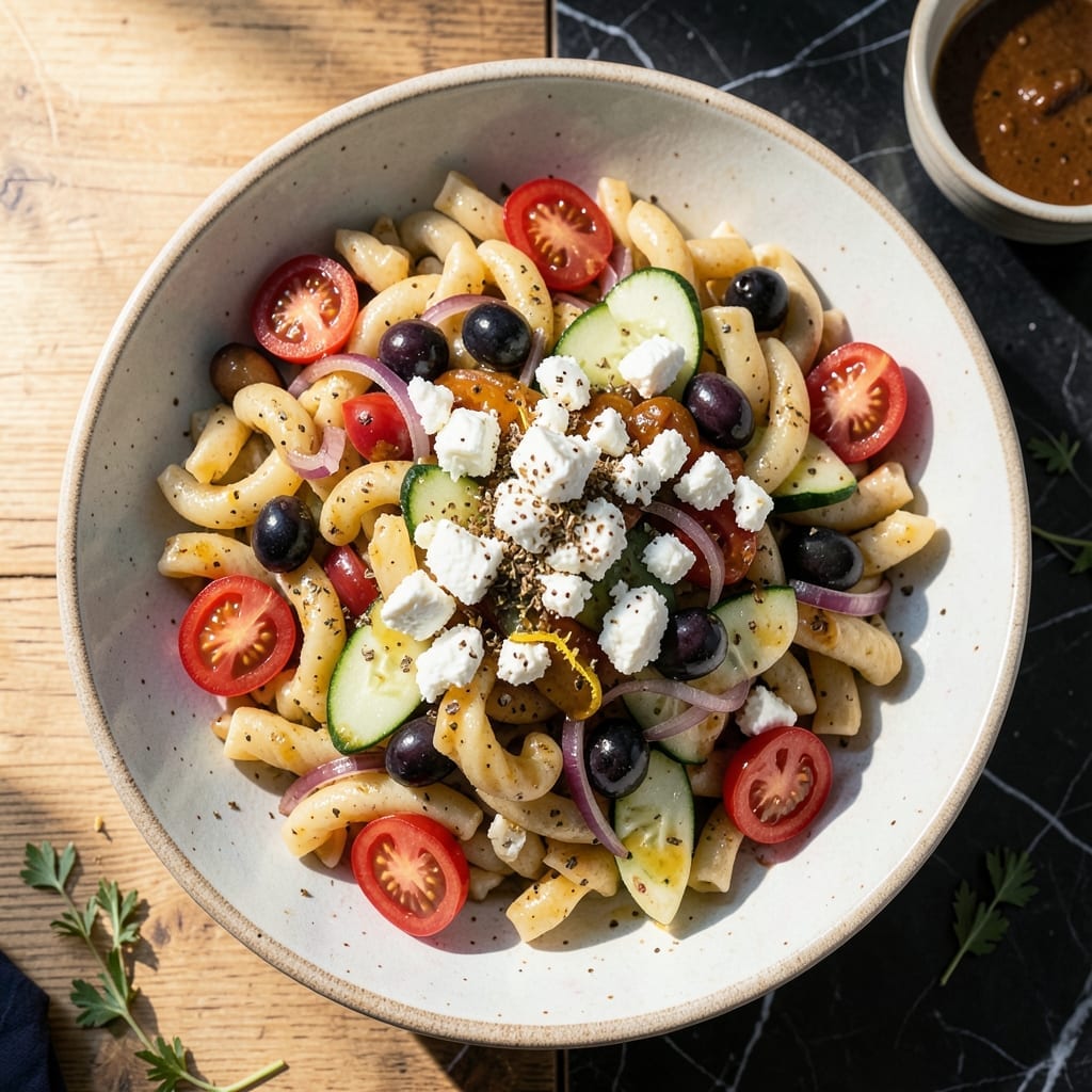 Greek Pasta Salad Recipe With Italian Dressing: Mediterranean Freshness in Every Bite