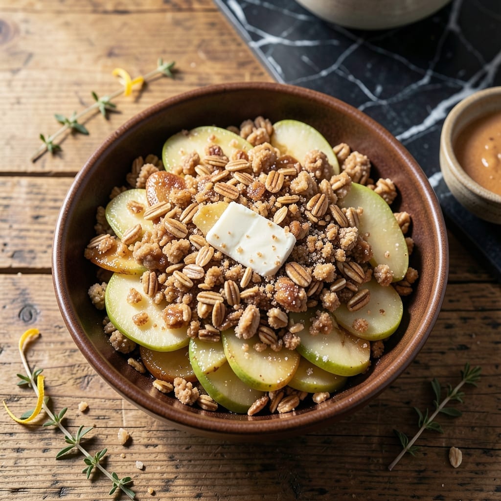 Crisp Recipe For Apple Crisp: Buttery Oat Topping With Warm Spiced Apples
