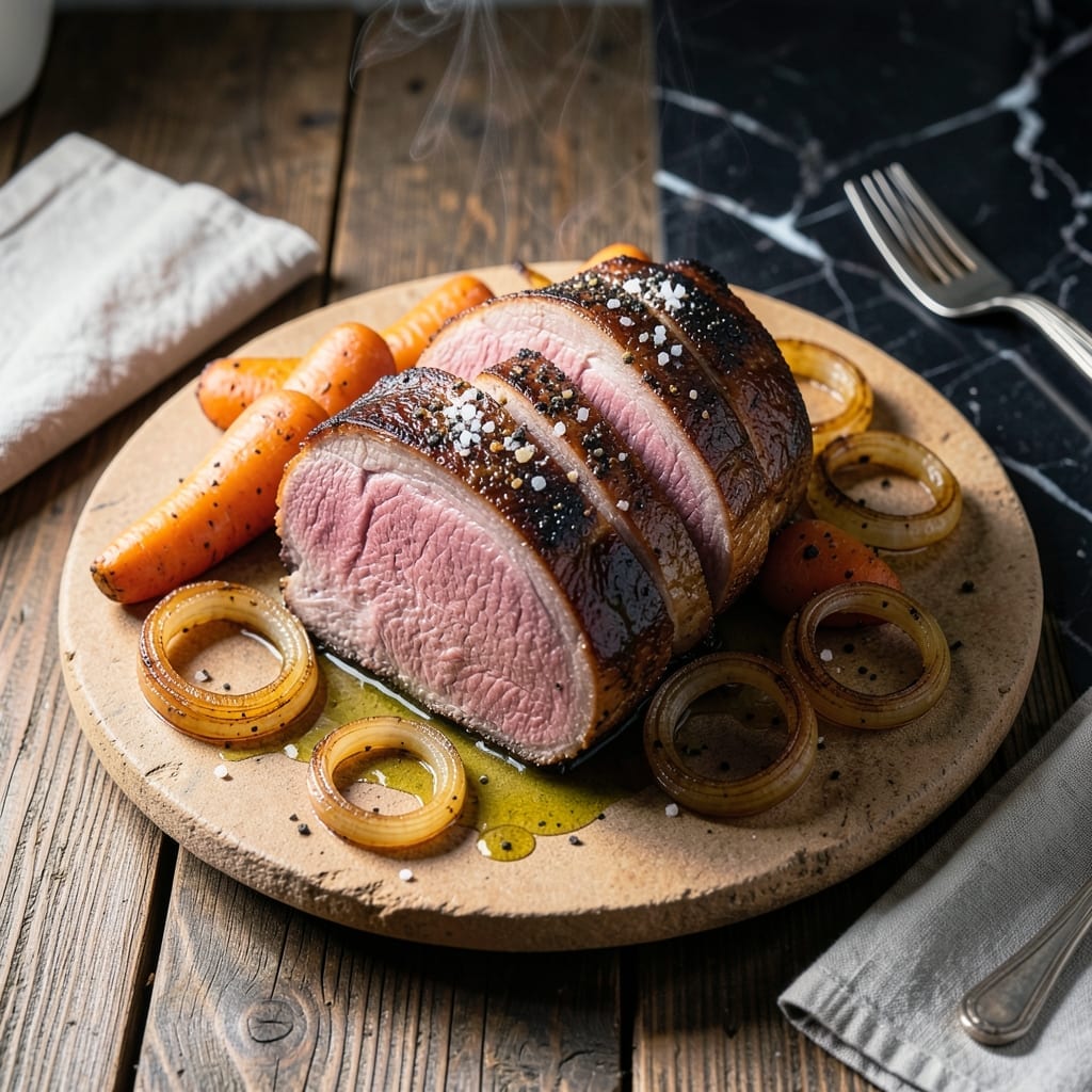 Alton Brown's Eye Of Round Roast Recipe: Oven-Braised Beefy Depth