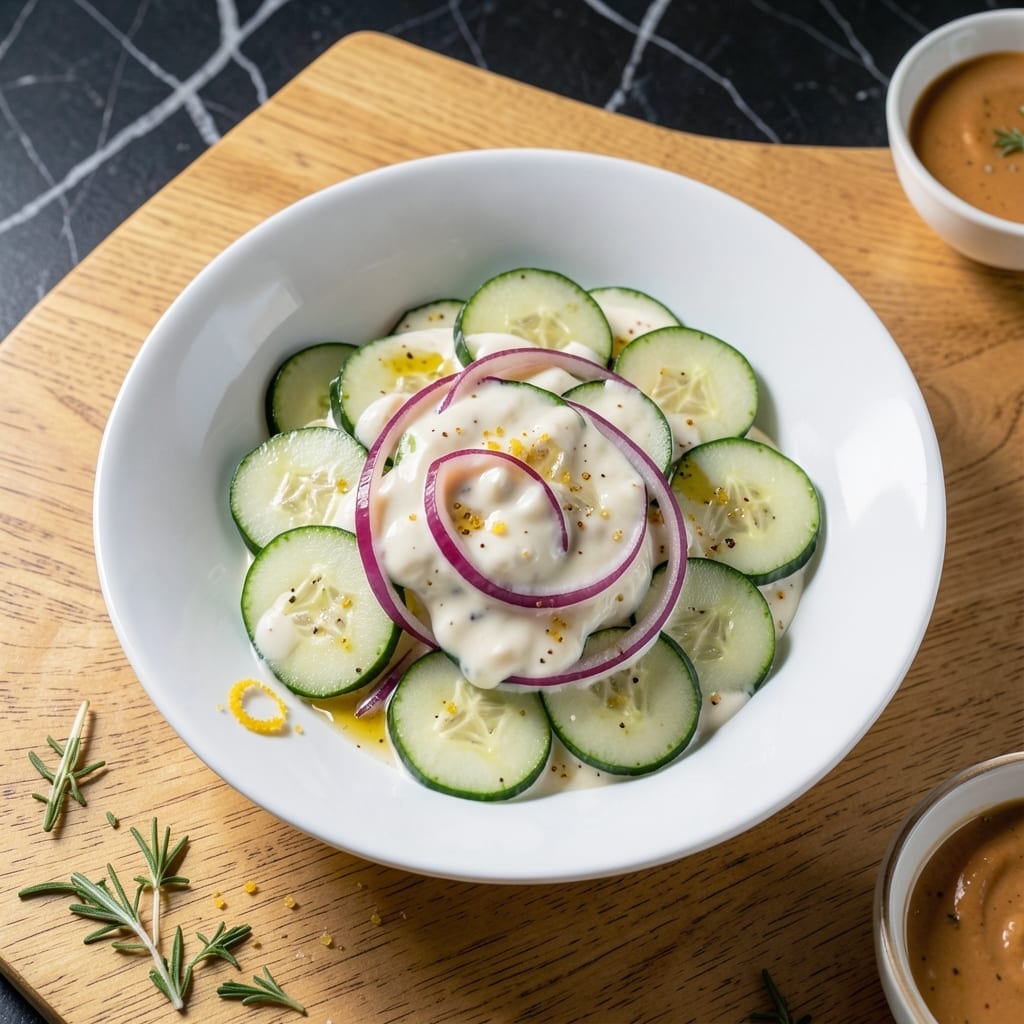 Creamy Cucumber Salad Recipe No Dill: Cool Tang With a Smooth Finish